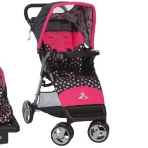 red minnie mouse stroller